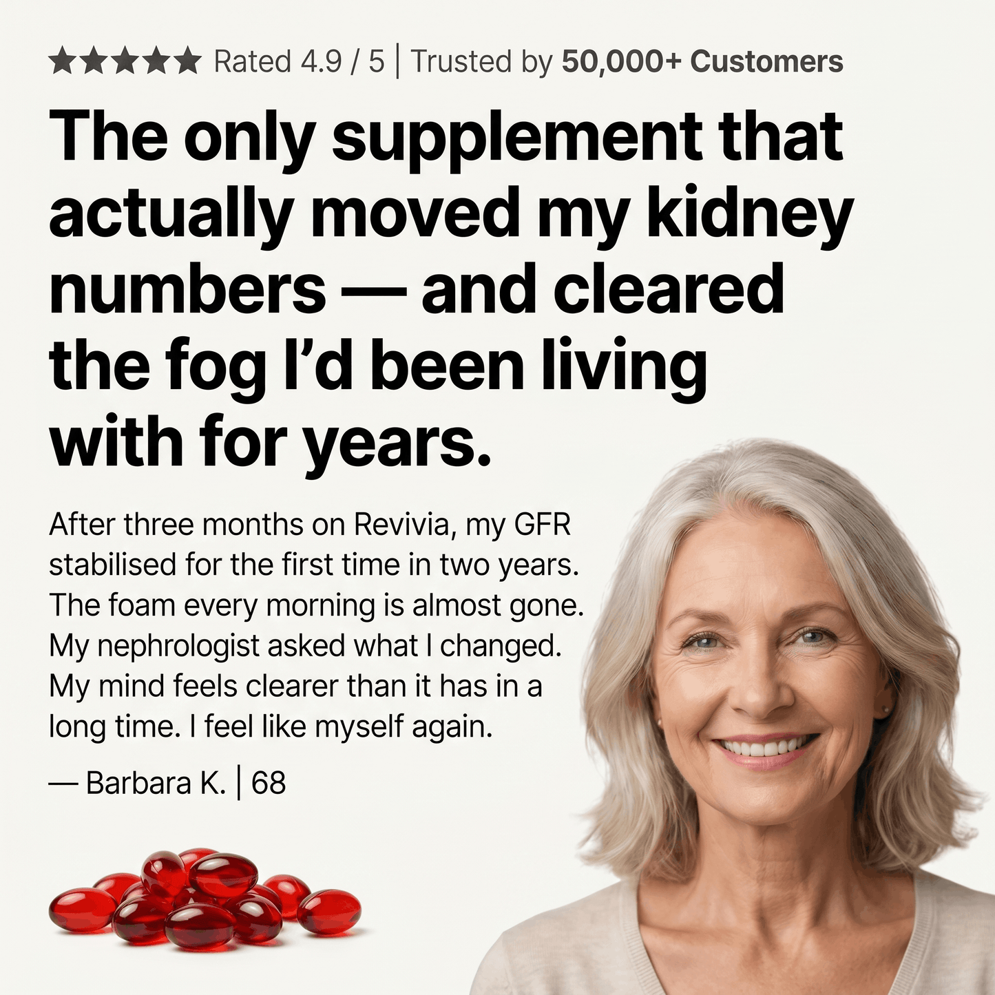 Revivia Astaxanthin Softgels — Clinically Dosed Kidney, Vision & Brain Protection That Actually Reaches Your Cells The Starter Defense